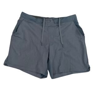 Hylete Men’s Quad Cut Blue Unlined Workout Athletic Shorts - Size Large